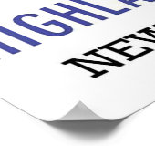 Hooglanden van het centrale systeem van Hudson New Poster (Hoek)