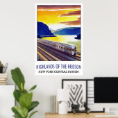 Hooglanden van het centrale systeem van Hudson New Poster (Thuiskantoor)