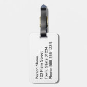 Hooglandenkool Bagagelabel (Achterkant verticaal)