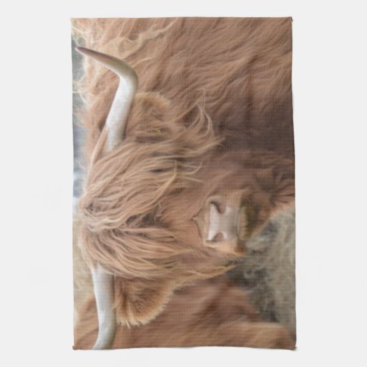 Hooglandenkool Theedoek (Verticaal)