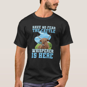 Hooglander Rund Koe voor een Hooglandrundvee Boer T-shirt
