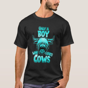 Hooglanderkoe voor jongen die van Schots ras Hi ho T-shirt
