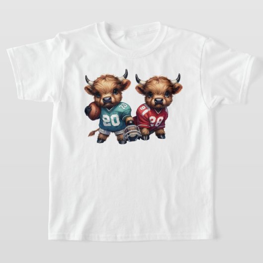 Hooglanders en voetbal t-shirt (Laagn)