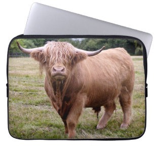 Hooglanders Koe Laptop Hoes