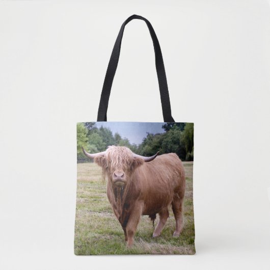 Hooglanders Koe Overal Gedrukt Tas (Voorkant)