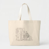 Hooglanders met een Schotse Canvas tas van Deerhou (Voorkant)