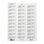 Hooglandkasteel schets retouradreslabel etiket (Full Sheet)
