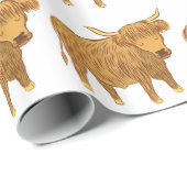 hooglandkoe ( coo ) cadeaupapier (Rol Hoek)