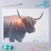 hooglandkoe dubbele belichting tissuepapier (Craft)