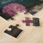 Hooglandkoe in bloem badkuip legpuzzel (Zijkant)