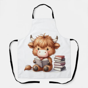 Hooglandrund die boeken leest schort