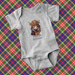 Hooglandrund met Christie Tartan Sjaal Romper