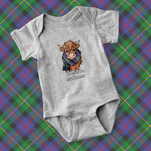 Hooglandrund met Malcolm Tartan Sjaal Romper