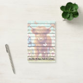 Hooglandrund met vlinders en lentebloemen post-it® notes (Kantoor)