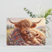 Hooglandrund Moederdagkaart Feestdagenkaart (Staand voorkant)