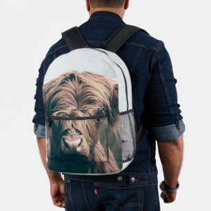 Hooglandrund portret bedrukte rugzak