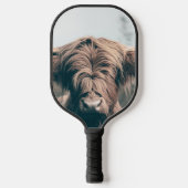 Hooglandrund portret pickleball paddle (Voorkant)