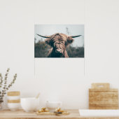 Hooglandrund portret poster (Keuken)
