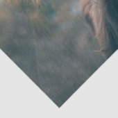 Hooglandrund portret tissuepapier (Detail)