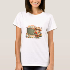 Hooglandrund terug naar school-shirt t-shirt