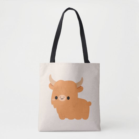 Hooglandrund Tote Bag (Voorkant)