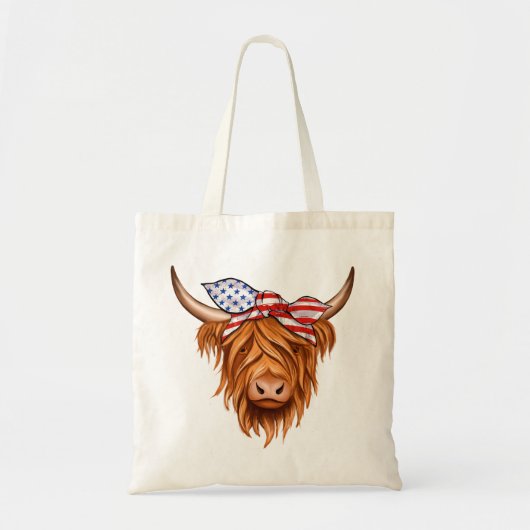 Hooglandrund Tote Bag (Voorkant)