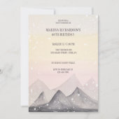 Hooglandschap berggebied Waterverf handbeschilderd Kaart (Voorkant)