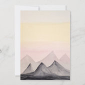 Hooglandschap berggebied Waterverf handbeschilderd Kaart (Achterkant)