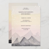 Hooglandschap berggebied Waterverf handbeschilderd Kaart (Voorkant / Achterkant)