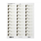 Hooglandschap schets retouradreslabel etiket (Full Sheet)