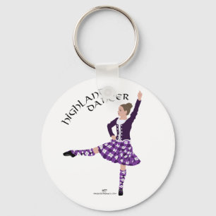 Hooglandsdanser Paars Sleutelhanger