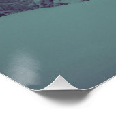 Hooglandvee tegen sneeuwachtergrond perfect poster (Hoek)