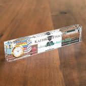 Hoogleraar Bio-tech Acrylic Naambordje (Zijkant)