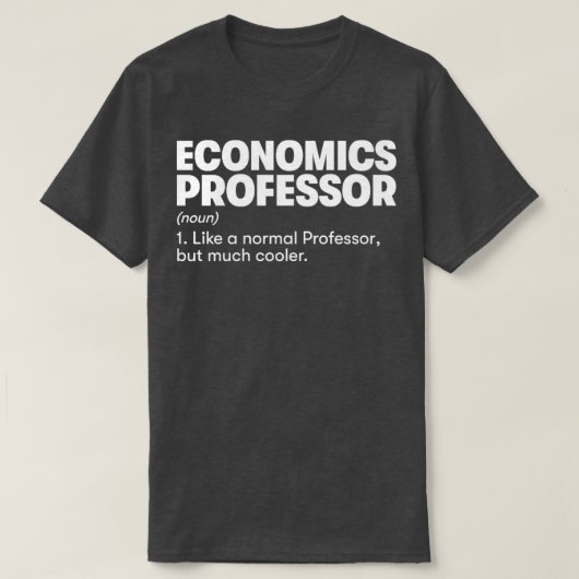 Hoogleraar economie1 t-shirt (Design voorkant)