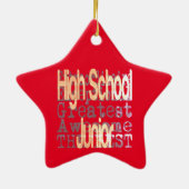 Hoogleraar junior extraordinaire keramisch ornament (Achterkant)