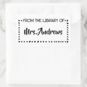 Hoogleraar Kunst Eigendom Klaslokaal Kunst Studie Rechthoekige Sticker (Tas)