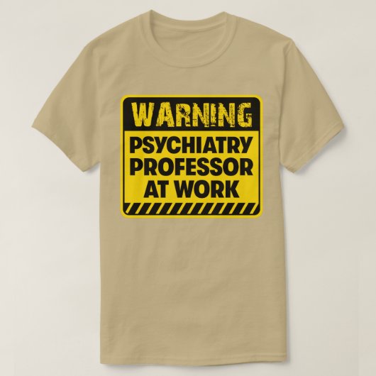 Hoogleraar psychologie op het werk t-shirt (Design voorkant)