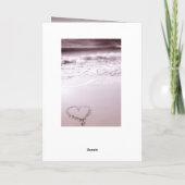 Hooglied 3:4 Bijbel Oceaan Strand Bruiloft Kaart (Achterkant)