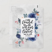 Hooglied 3:4 Ik heb gevonden mijn Bloem Briefkaart (Voorkant / Achterkant)