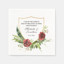 Hooglied 6:3 Ik ben van mijn geliefde Huwelijk Servet