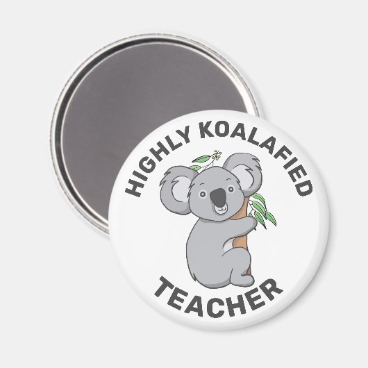 Hoogly Koalafied Koala - Gekwalificeerd Magneet (Voorkant / Achterkant)