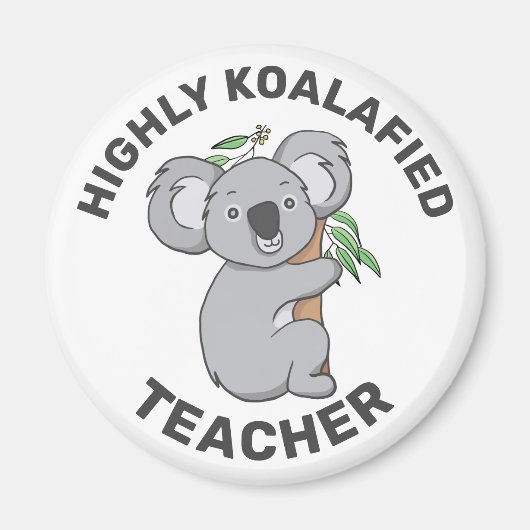 Hoogly Koalafied Koala - Gekwalificeerd Magneet (Voorkant)