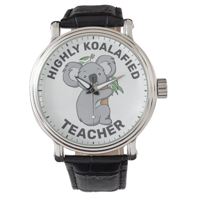 Hoogly Koalafied Koala - Gekwalificeerde leraar Horloge (Voorkant)