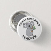 Hoogly Koalafied Koala - Gekwalificeerde leraar Ronde Button 3,2 Cm (Voorkant /achterkant)