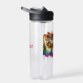 hoogmoed | LGBTQIA + mensen en vlaggen gepersonali Waterfles (Rechts)