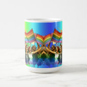 hoogmoed | LGBTQIA + mensen en vlaggen Koffiemok (Center)