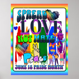 hoogmoed | Verspreid Liefde Niet Haat Poster