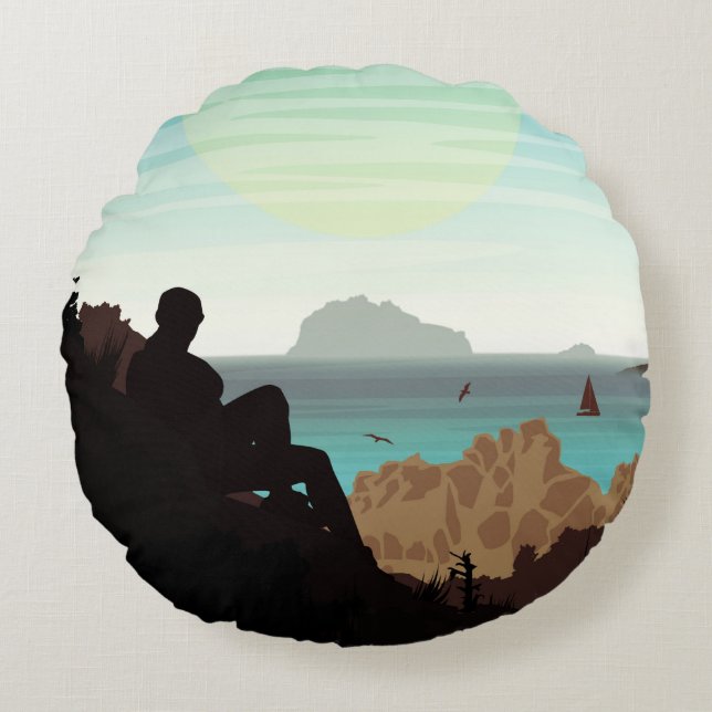 Hoogoosterse Rond Kussen (Voorkant)