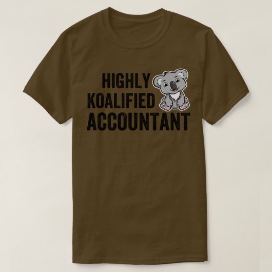 Hoogopgeleide accountant 2 t-shirt (Design voorkant)