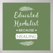 hoogopgeleide kruidenist poster (Voorkant)